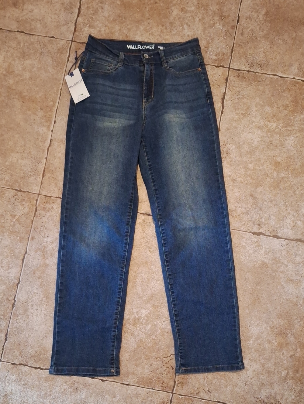 Wallflower Women's Blue Straight Leg Jeans NWT